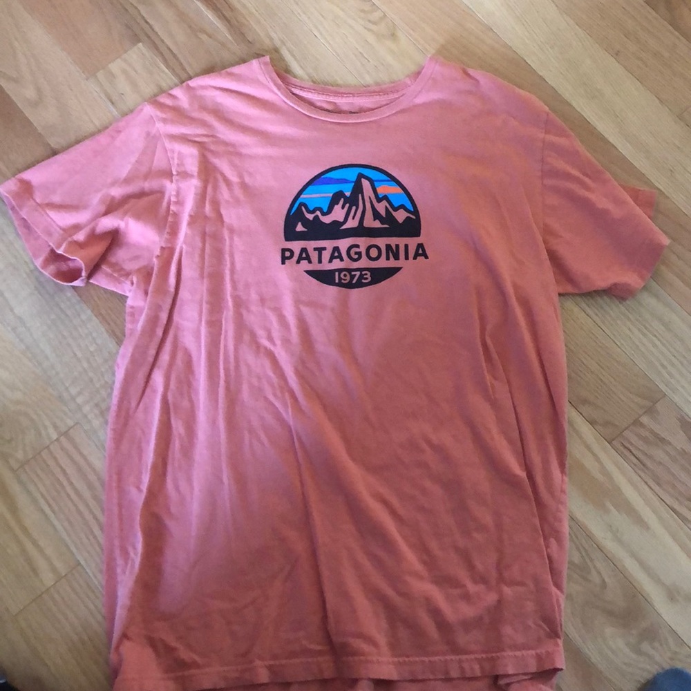 Orange Patagonia shirt